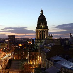Leeds by night.  Try it, nobody likes a wuss